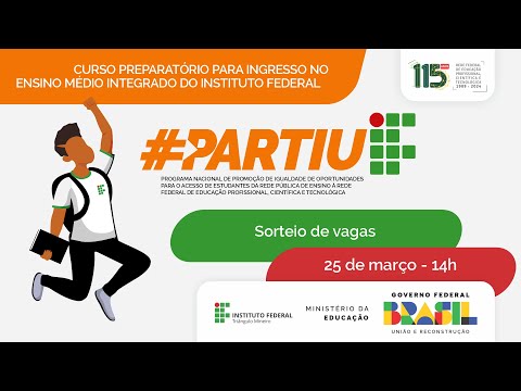 Programa Partiu IF 2025 - Sorteio público de vagas
