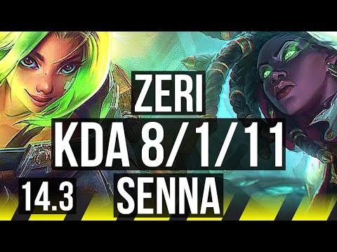 ZERI & Yuumi vs SENNA & Blitz (ADC) | 8/1/11, Dominating | KR Grandmaster | 14.3