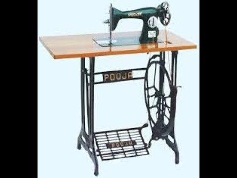 Sewing machine with table