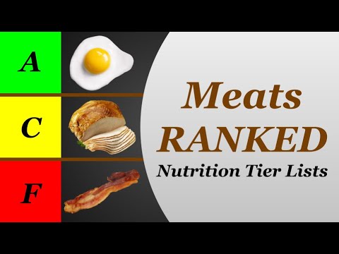 Meats Ranked - Nutrition Tier Lists