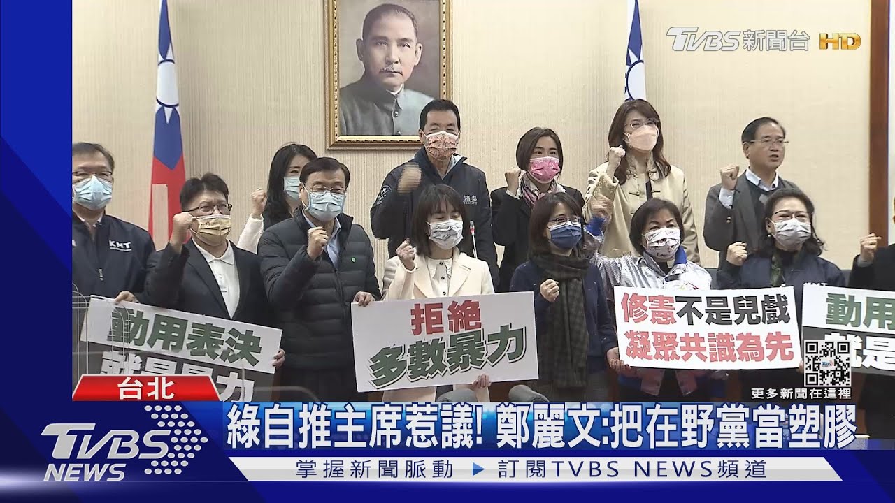 控綠偷襲! 修憲委員會藍綠立委爆口角