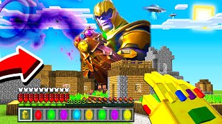 THANOS DESTROYED MY MINECRAFT HOUSE!