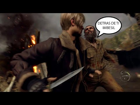 Detrás de ti imbecil (RE4 ORIGINAL) VS (RE4 REMAKE)