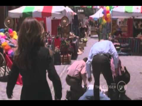 Sharon 'Darth' Raydor and her bean bag gun