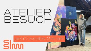 Charlotte Genser - Atelierbesuch in Leipzig I Studierenden-Kunstmarkt