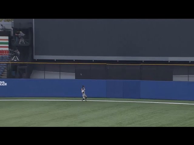 【8回裏】バファローズ・駿太がヒット奪った!! 後ろ向きで好捕!! 2015/6/27 M-Bs