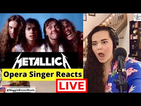Metallica "Master of Puppets (LIVE)" "Enter Sandman" | Opera Singer REACTS LIVE! 🤘