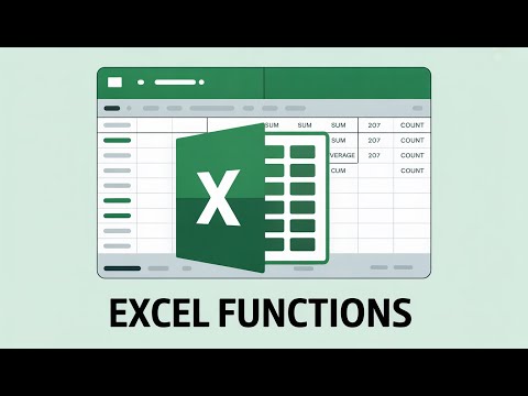Working with Excel Basic Functions | Beginner Tutorial