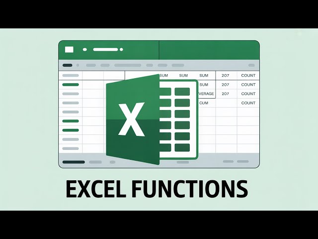 Working with Excel Basic Functions | Beginner Tutorial