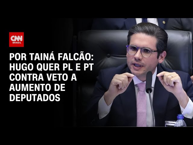 Hugo Motta busca PL e PT para reverter veto de Lula ao aumento de deputados | BASTIDORES CNN