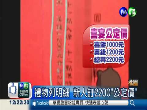禮金包2200 新人喜帖印"公定價"