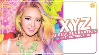Girls’ Generation (소녀시대) – XYZ | Line Distribution (All Vocals)
