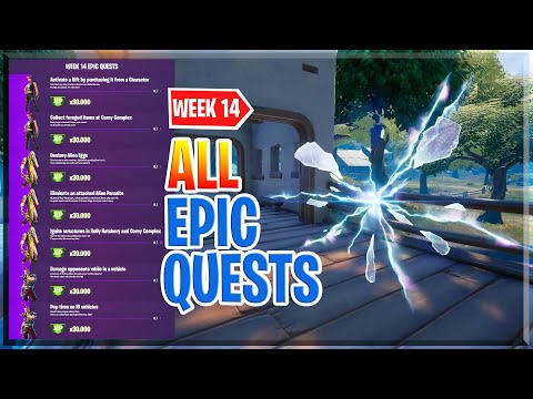 ALL Week 14 Epic Quests (Challenge Guide) Fortnite Season 7
