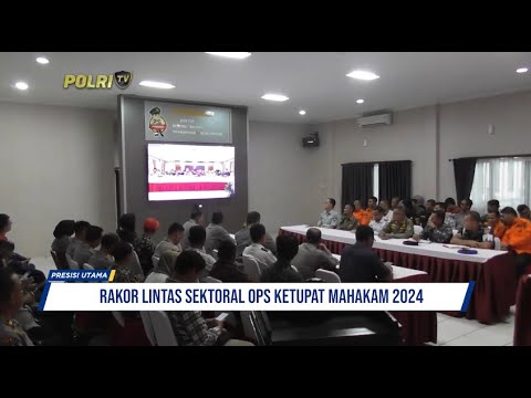 POLRES PENAJAM PASER UTARA GELAR RAKOR LINTAS SEKTORAL OPS KETUPAT MAHAKAM 2024