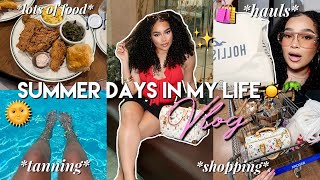 SUMMER VLOG 2025 🌞🌴 | Aesthetic Days in My Life – Foodie Moments, GRWM, Shopping, Tanning & More!