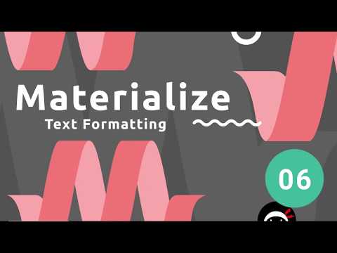 Materialize Tutorial 1 Introduction