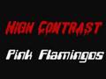 High contrast-Pink flamingos