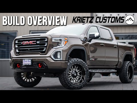 BUILD OVERVIEW: Lifted 2019 GMC 1500 AT4 | 4 Inch Rough Country Lift Kit and 22x12 Fuel Stroke Wheel