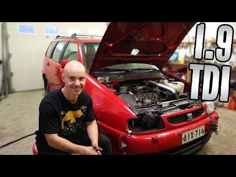 Asennetaan Vakio 1.9 TDI Moottori Paikoilleen