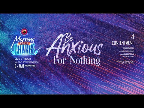 MORNING PRAYER CHARGE || CONTENTMENT || 29-01-2026 || PRAYER CITY