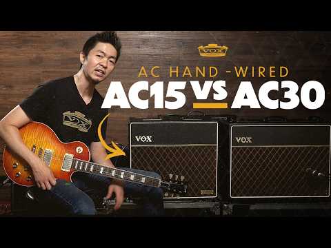 VOX AC15 vs AC30 핸드와이어드, 노멀 채널 부스트 스위치와 헤드룸의 차이