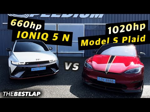 최강 전기차 배틀 660마력 IONIQ 5 N vs Tesla Model S Plaid 1020마력