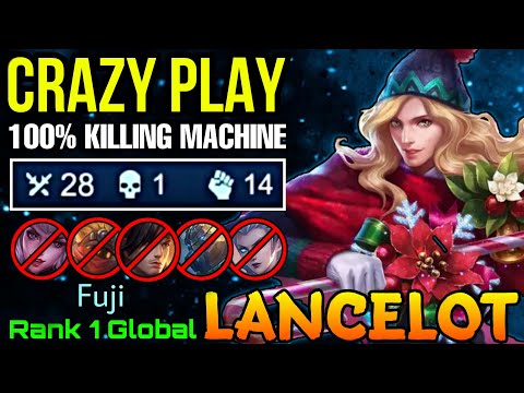 Crazy Play Lancelot MVP 17+ Points!! - Top 1 Global Lancelot by Fuji - Mobile Legends: Bang Bang