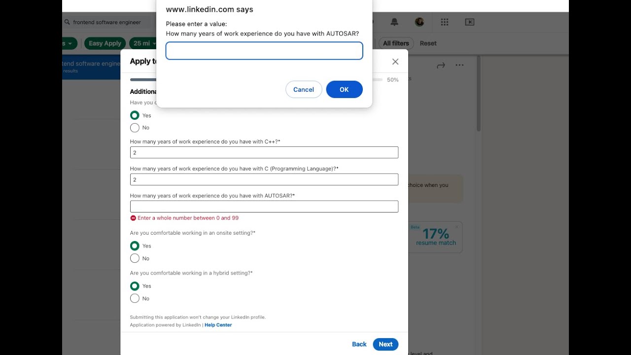 LinkedIn Easy Apply Automation V2.0