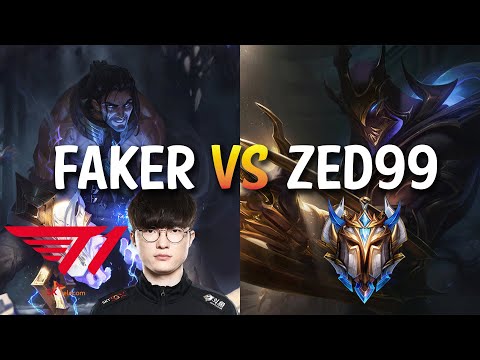 T1 Faker SYLAS vs BEST ZED KOREA (ZED99) Mid - KR LOL CHALLENGER