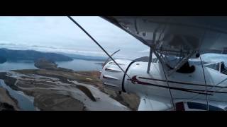 preview picture of video 'Waco YMF-5 flight above Wanaka, NZ'