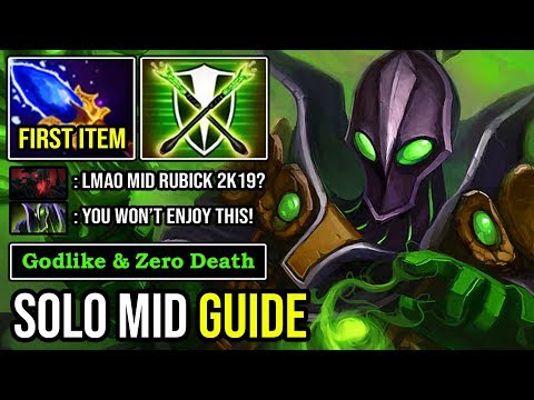 HOW TO SOLO MIID & FAST FARM RUBICK IN 7.23E Ultra Fast Casting Spell & 100% Deleted SF DotA 2