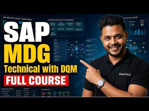 MDG Basics and Architecture Overview in SAP MDG Technical with DQM ZaranTech