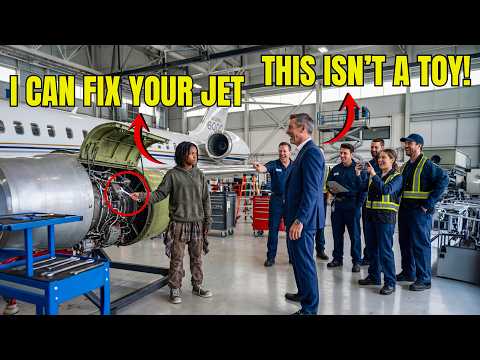 Homeless Girl Tells Billionaire 'I Can Fix Your Jet' — He Laughed, 50 Mechanics Failed, Then She...