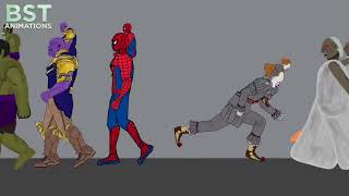 Granny vs Hulk vs Thanos vs Spiderman Funny Animation Video Drawing Cartoons 2 HD