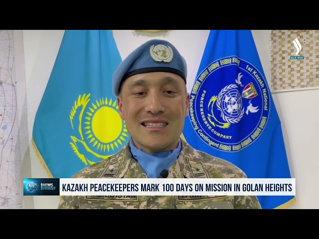Казакстан бейпилдик күчтөрүнүн экинчи ротасы Голан дөңсөөлөрүнө барат