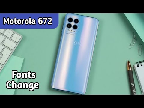 How To Change Font Style In Moto G72, Font Change Setting