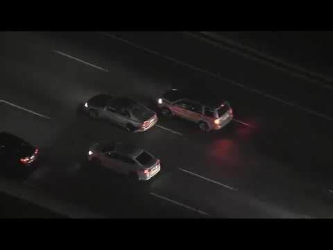 8/18/18: Car Chase Hits A Motorcycle And Runs Out Of Gas - Unedited