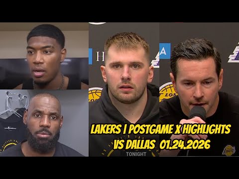Lakers vs Mavericks | Postgame Interviews x Highlights: January 24, 2026