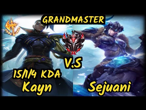 Jankos (KAYN) vs SEJUANI - 15/1/4 KDA JUNGLE GAMEPLAY - EUW Ranked GRANDMASTER