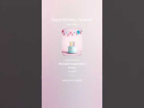Happy birthday to Paramita 🥰 style 5 😍 #happybirthday #song #aimusic #hindisong #birthdaysong