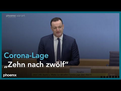 Spahn und  Wieler zur aktuellen Corona-Lage am 19.11.21
