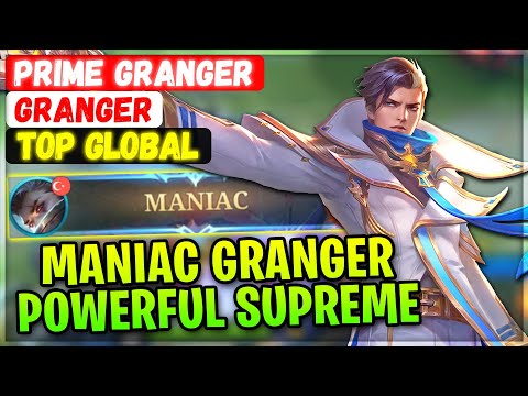 Maniac Granger Powerful Supreme Build [ Top Global Granger ] PRIME GRANGER - Mobile Legends Emblem