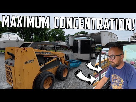 ⛵️ Getting settled under our hurricane-damaged DIY catamaran. Ep 642