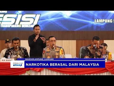 POLDA LAMPUNG BONGKAR PEREDARAN NARKOTIKA INTERNASIONAL