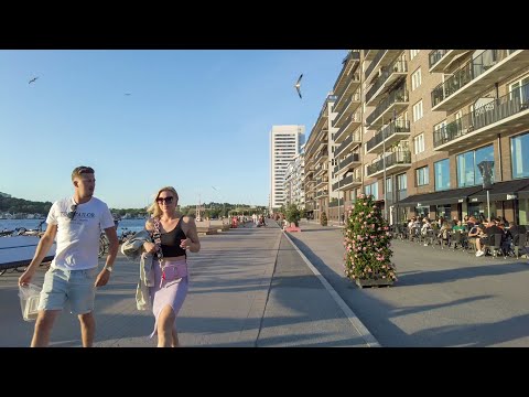 Summer Evening in Stockholm, Sweden - Kungsholmen Walking Tour