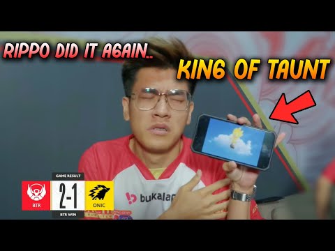 RIPPO DID IT AGAIN...😂 TAUNTS ONIC ESPORTS AFTER THEIR REVERSE SWEEP
