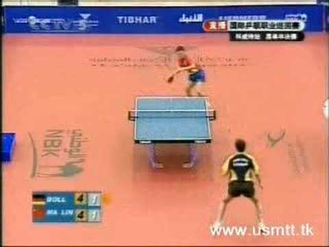 Table Tennis: Ma Lin vs Timo Boll 2007 (competitive)