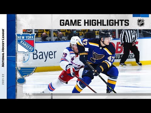 Rangers @ Blues 3/10 | NHL Highlights 2022