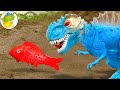 Dinosaur Funny Animals Toys In Sand Pits Dinosaur Toys Story 27 Toy TV