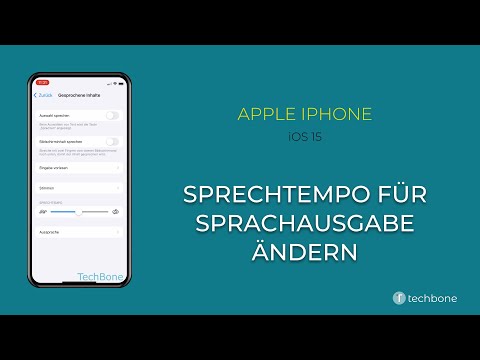 Sprechtempo für Sprachausgabe ändern - Apple iPhone [iOS 15]